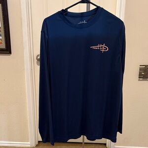 Reel Life Men's Long Sleeve Navy Tee